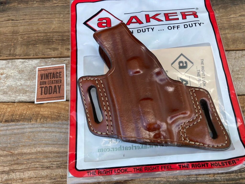 Discontinued AKER Plain BROWN Leather Left Holster For Springfield XD 40