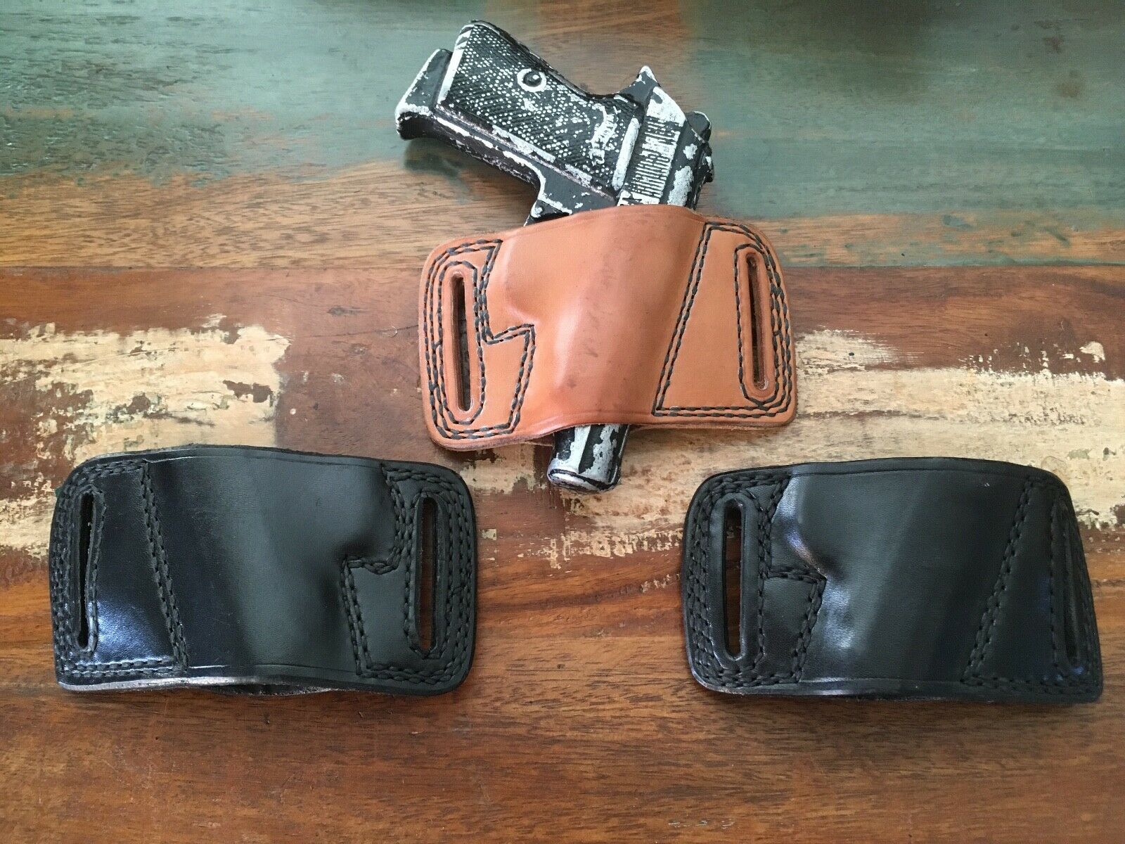 Vintage Tex Shoemaker N14 For PPK PPKS Leather Holster Black Brown