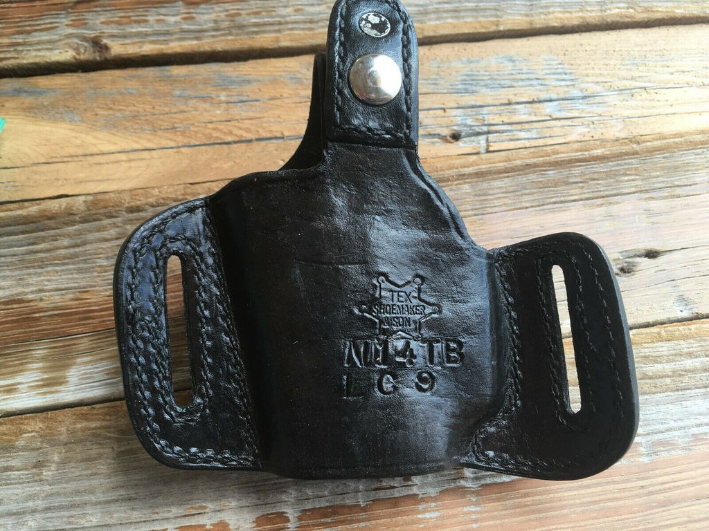 Sweet Tex Shoemaker N14 TB Black Leather OWB Holster For Ruger LC9