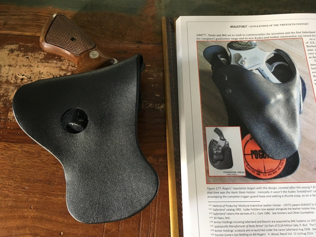 Vintage Rogers Hybrid OWB Paddle Holster 2" Revolver Fits Chiefs Special Left