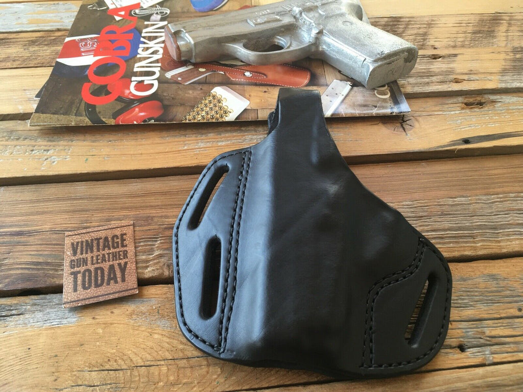 Vintage Cobra Black Leather 3 Slot OWB Holster For Sig P239 LEFT