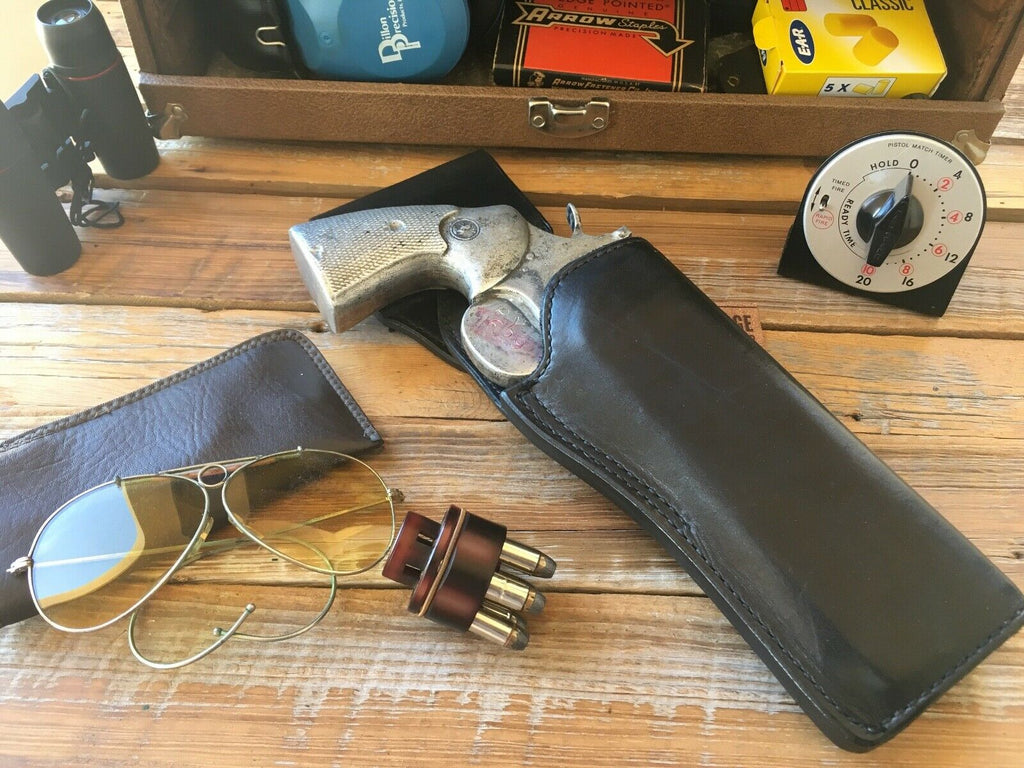 Tex Shoemaker 37 PPC Leather Swivel Competition Holster For S&W Colt Revolver