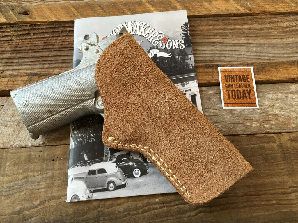 Tex Shoemaker Vintage Suede Leather IWB Holster For Colt Commander LEFT
