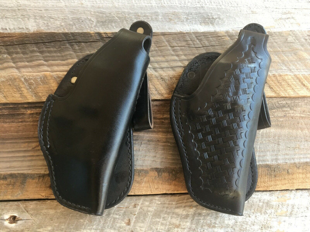 Vintage Tex Shoemaker 11PL Leather Paddle Holster For 3" Medium S&W Revolver
