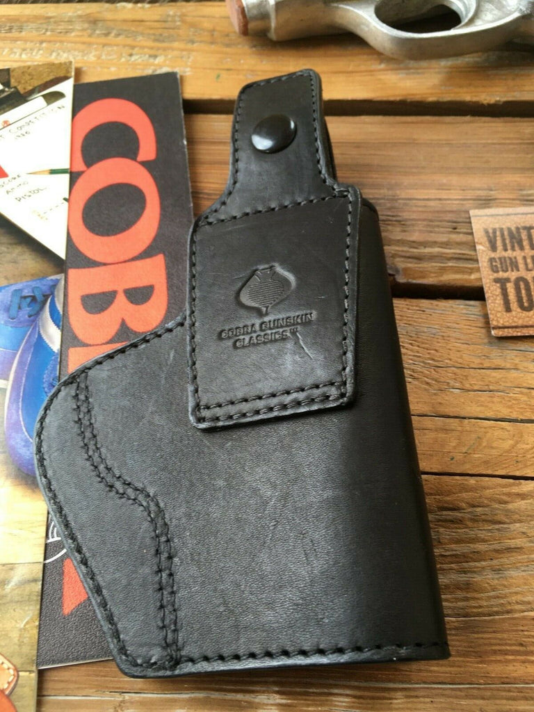 Cobra Gunskin IWB OWB Black Leather Suede Lined Holster For SIG P239