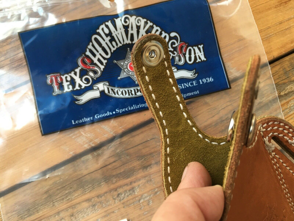 Tex Shoemaker Leather Holster For S&W K Frame Revolver Oil Tan Lined LEFT
